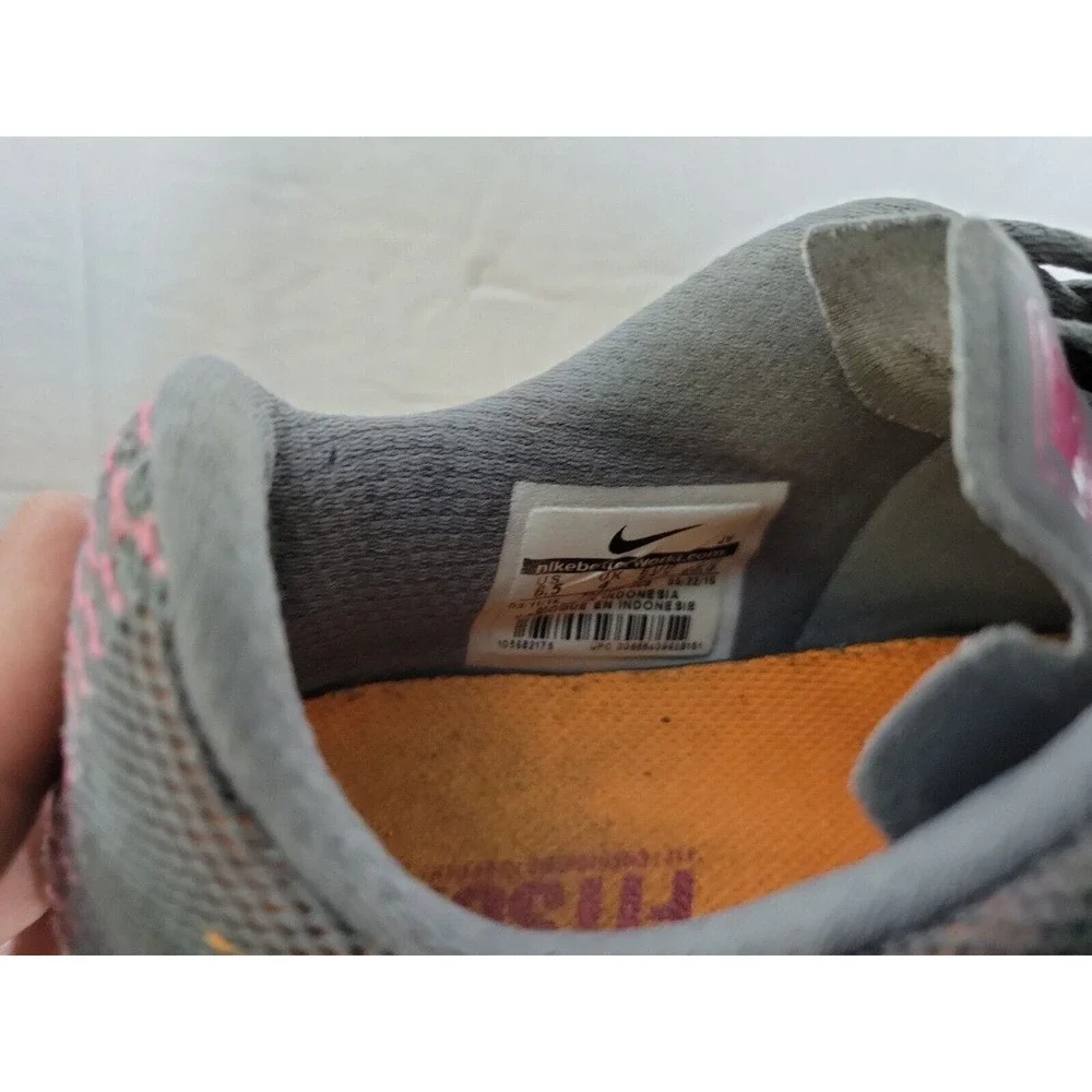 Nike Womens Flex Fury Shoes 705299-008 Gray Running Sneakers Sz 6.5